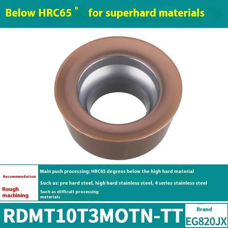 6009 CNC milling inserts RPMW carbide R5 machining center R4 milling machine R6 milling inserts RPMT round cutter grain cutting tools Shandong Denso Pricision Tools Co.,Ltd.